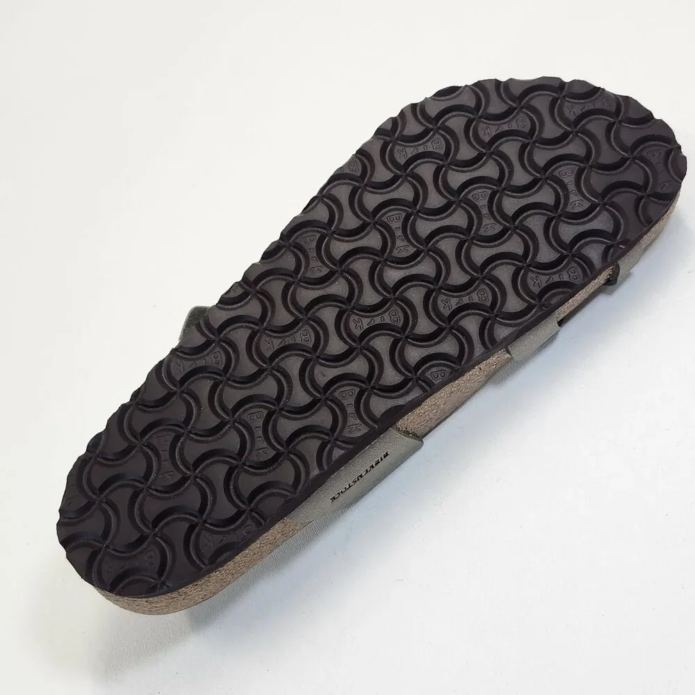 Birkenstock Mayari Stone Sandals Mens Size 10 New in Box Buckle Comfort Slides
